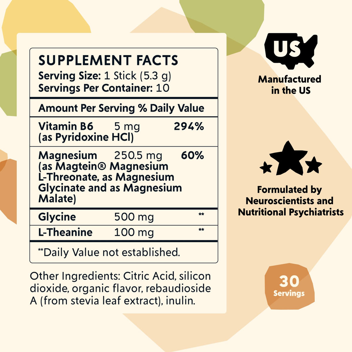 PYM Mood Magnesium Powder Jar, 30 Servings | Sleep & Stress Support