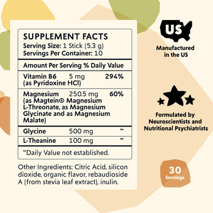 PYM Mood Magnesium Powder Jar, 30 Servings | Sleep & Stress Support