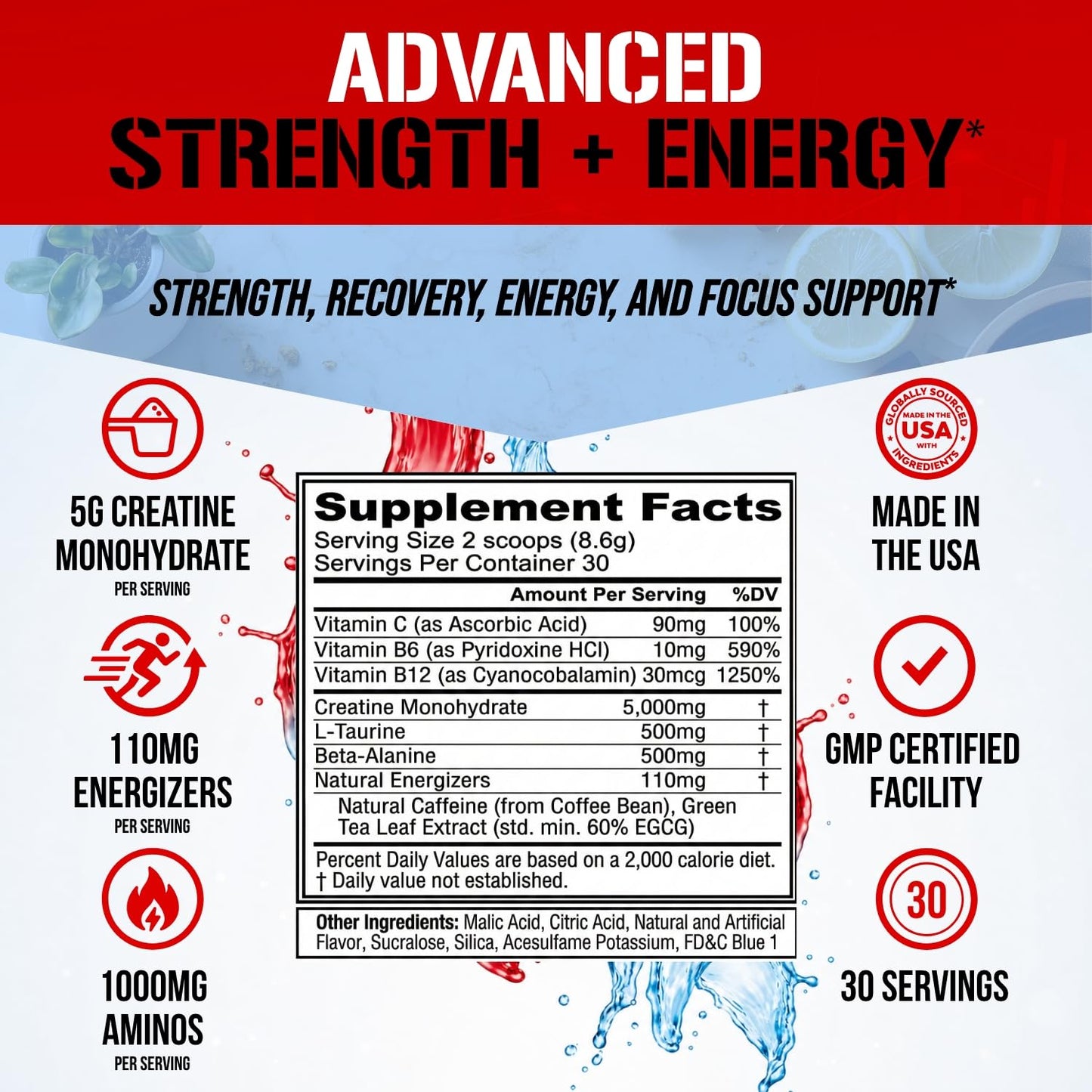 Evlution Nutrition Creatine 5000 - Supports Faster Recovery Lean Muscle Growth & Performance - Pre & Post Workout Powder - 5000mg Pure Creatine Monohydrate Per Serving - 60 Servings - Unflavored