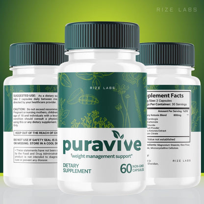 (5 Pack) Puravive Weight Health Pills, Puravive Exotic Rice Capsules Reviews, Purevive