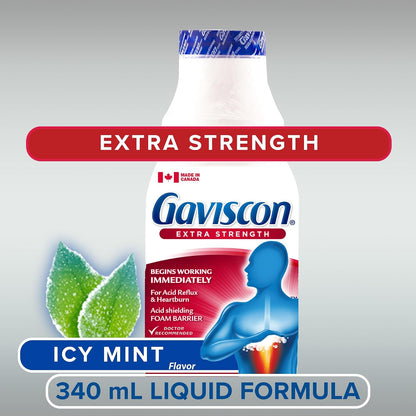 GAVISCON Extra Strength, Soothing ICY Mint 340 ml