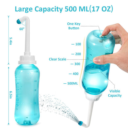 Peri Bottle Zitrads, Squeeze-Free Portable Bidet for Postpartum Essentials, Peri Bottles