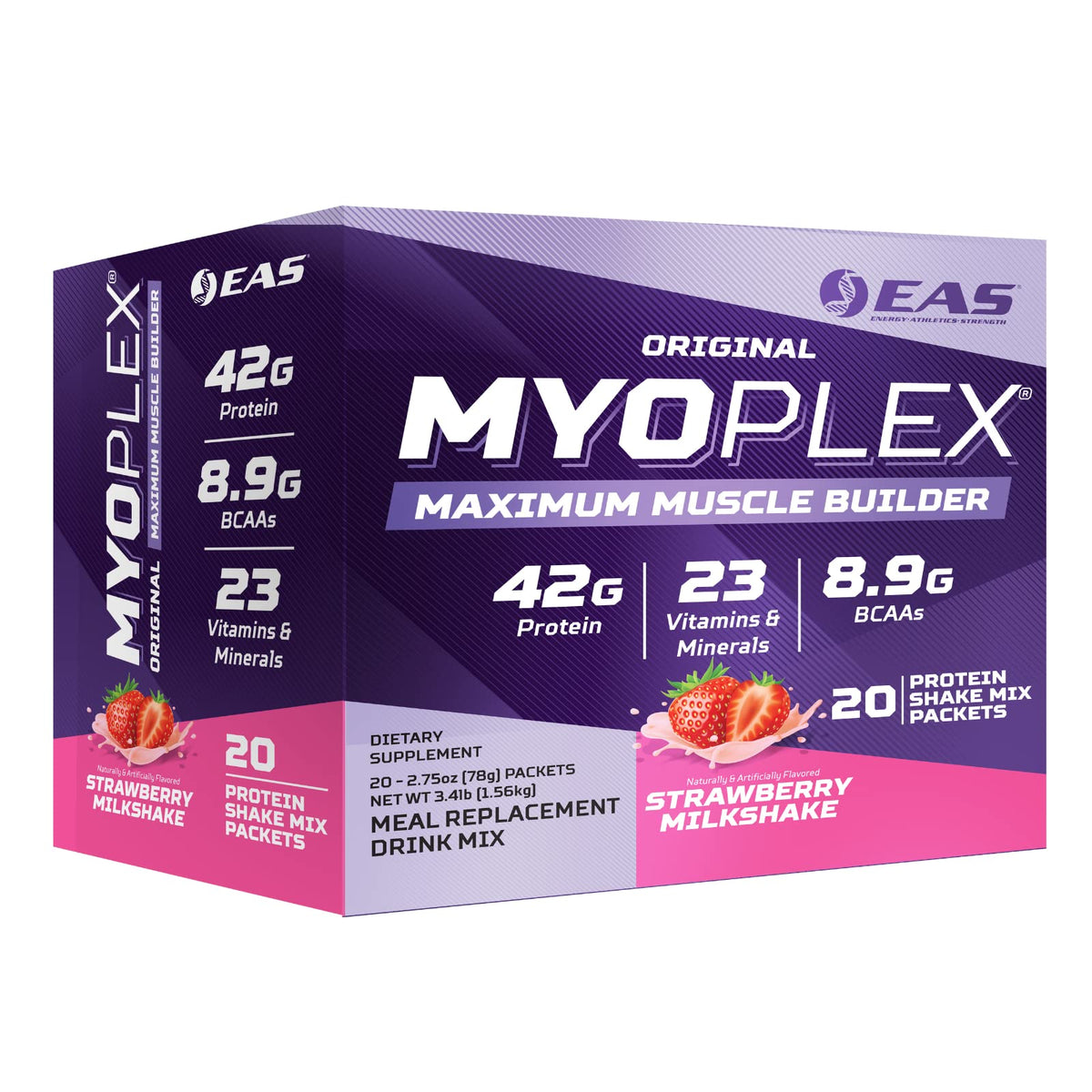 EAS Original Myoplex Maximum Muscle Builder | Meal Replacement Protein Drink Mix 