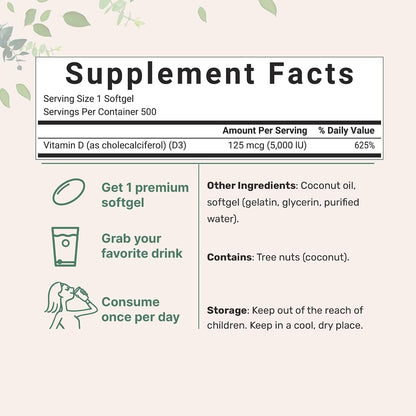 Micro Ingredients Super Vitamin K Complex (K2 MK7 + MK4 & K1) & Vitamin D3 5,000 IU Bundle Pack | Easily Absorbed K Vitamins, Active Menaquinone Complex | Vitamin D as Cholecalciferol