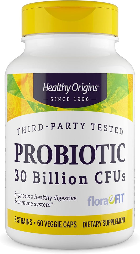 Healthy Origins Probiotic 30 Billion CFUs, 60 Veggie Caps