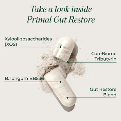 Primal Harvest Gut Restore - Daily Supplement, Gluten & Dairy Free, Vegan