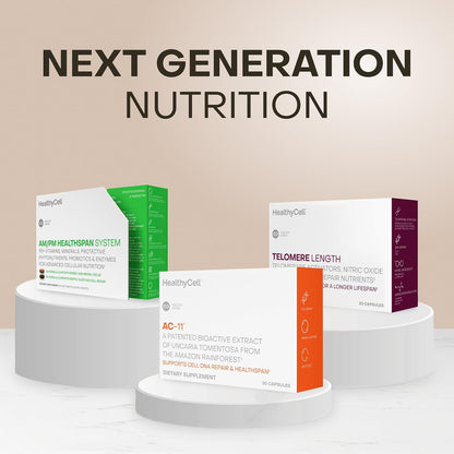 Healthycell AC-11 - Anti-Aging Supplement for DNA Repair & Stem Cell Health | Bioactive Extract of Uncaria Tomentosa (Cat’s Claw) Supports a Healthy Immune System - Vegan, Soy-Free & Gluten-Free