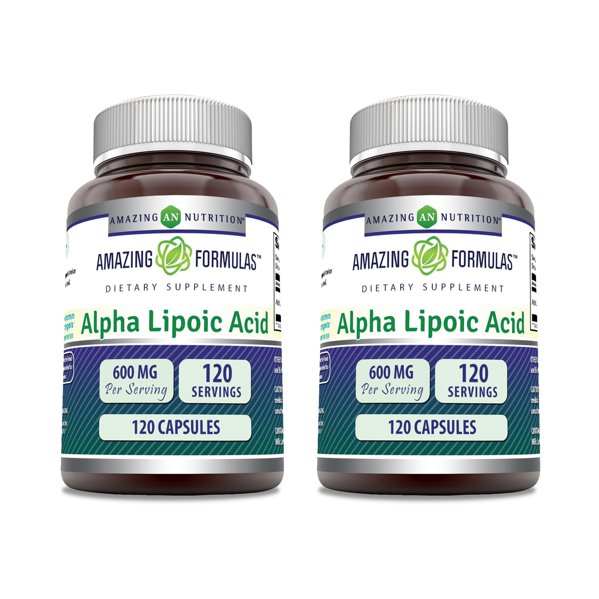Amazing Formulas Alpha Lipoic Acid | 600 Mg Per Serving Supplement | Capsules | Non-GMO | Gluten Free | Made in USA (1 Pack | 120 Count)