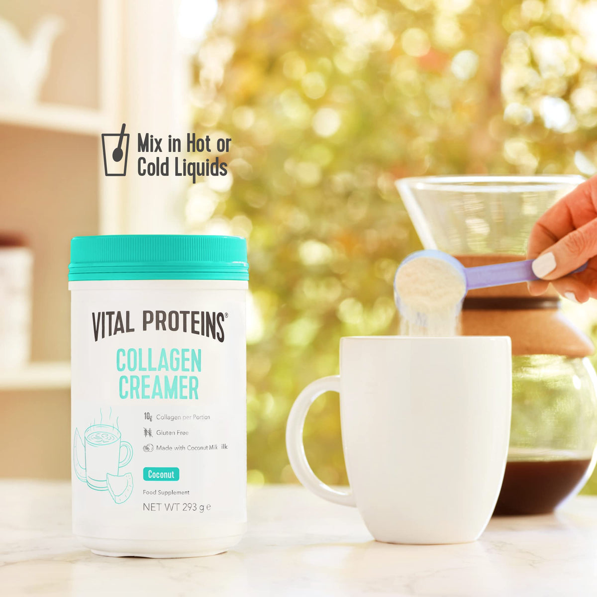 Vital Proteins Collagen Coffee Creamer, No Dairy & Low Sugar Powder with Collagen