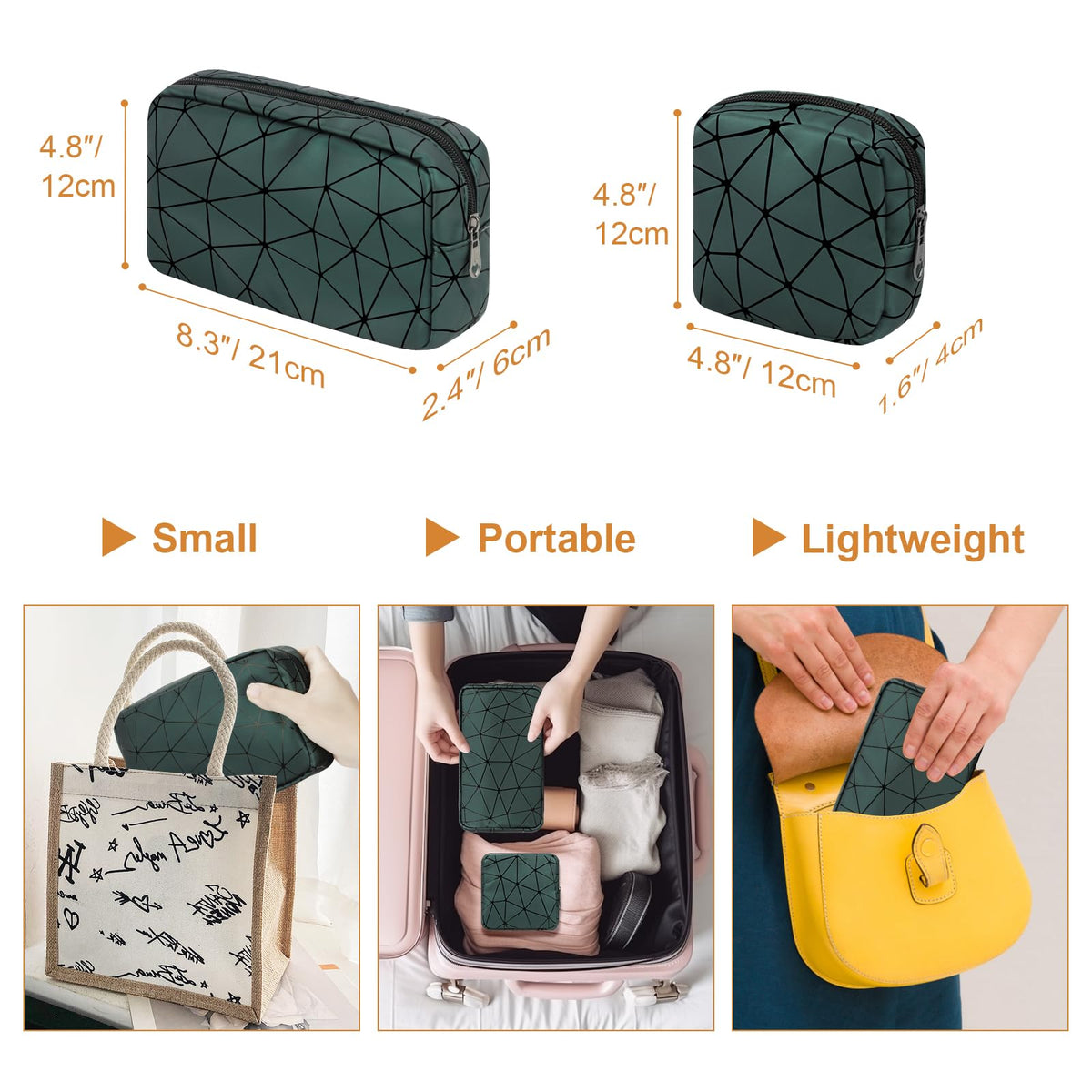 Likesing Sanitary Napkin Storage Bag, Leather First Period Kit for Girls 9-12, Portable Tampon Menstrual