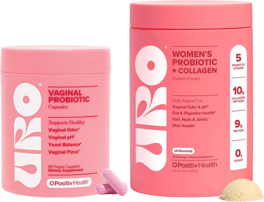 O Positiv URO Ultimate Vaginal Care Bundle – Probiotic & Collagen