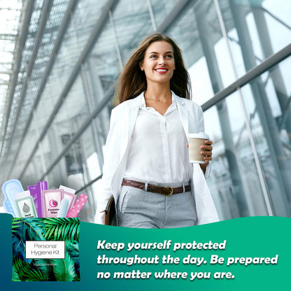 Menstrual Kit All-in-One | Convenience on The Go | Single Period Kit Pack for Travelling, Tweens