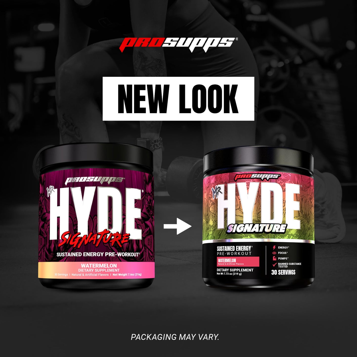 ProSupps Mr. Hyde Signature Pre Workout Powder with Creatine, Beta Alanine & Caffeine - Performance, Energy & Endurance - Clean Fitness & Gym Supplements for Men & Women (Blue Razz, 30 Servings)