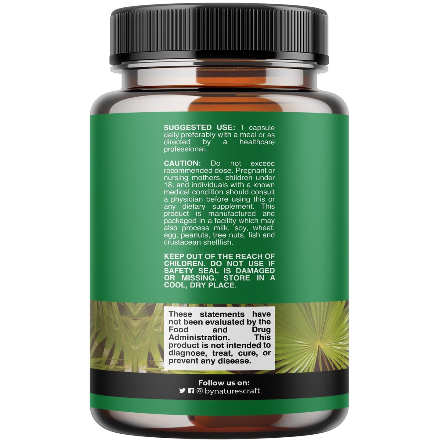 Extra Strength Saw Palmetto Extract - Advanced Herbal Complex for Hair Health and Urinary Support with Plant Sterols & Flavonoids - Potent Herbal Supplement with 500mg per Serving - 100 Count