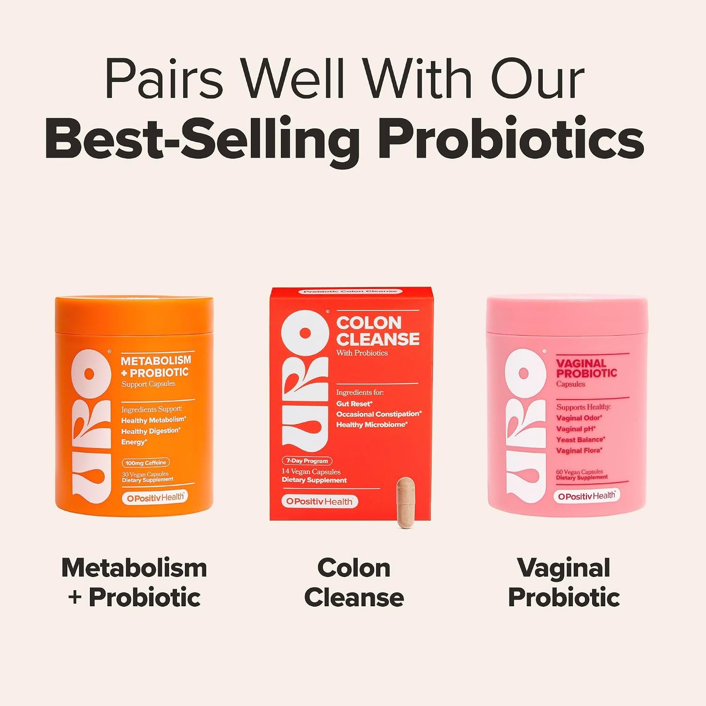 URO Colon Cleanse for Occassional Constipation with Probiotics– 14 Servings