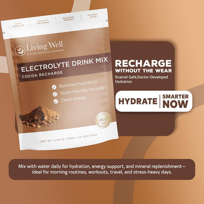 Chocolate Electrolyte Powder, Sugar-Free Cocoa Flavor