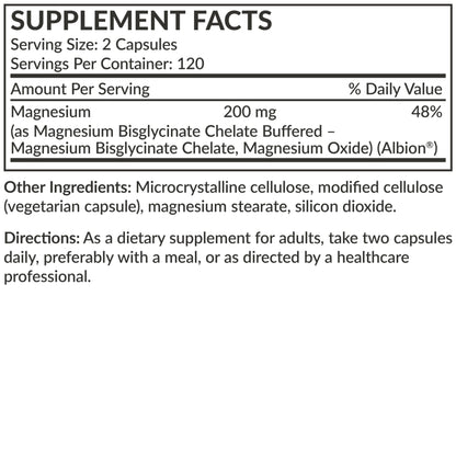 Futurebiotics Magnesium Glycinate 200 MG per Serving Chelated for High Absorption, Gentle On Stomach, Non-GMO, 60 Vegetarian Capsules