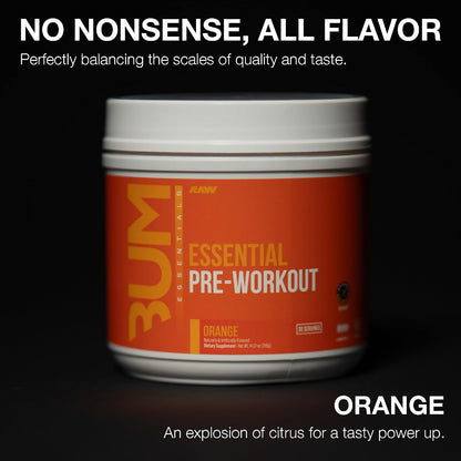 RAW Nutrition Creatine Monohydrate & Orange Pre-Workout Powder Bundle
