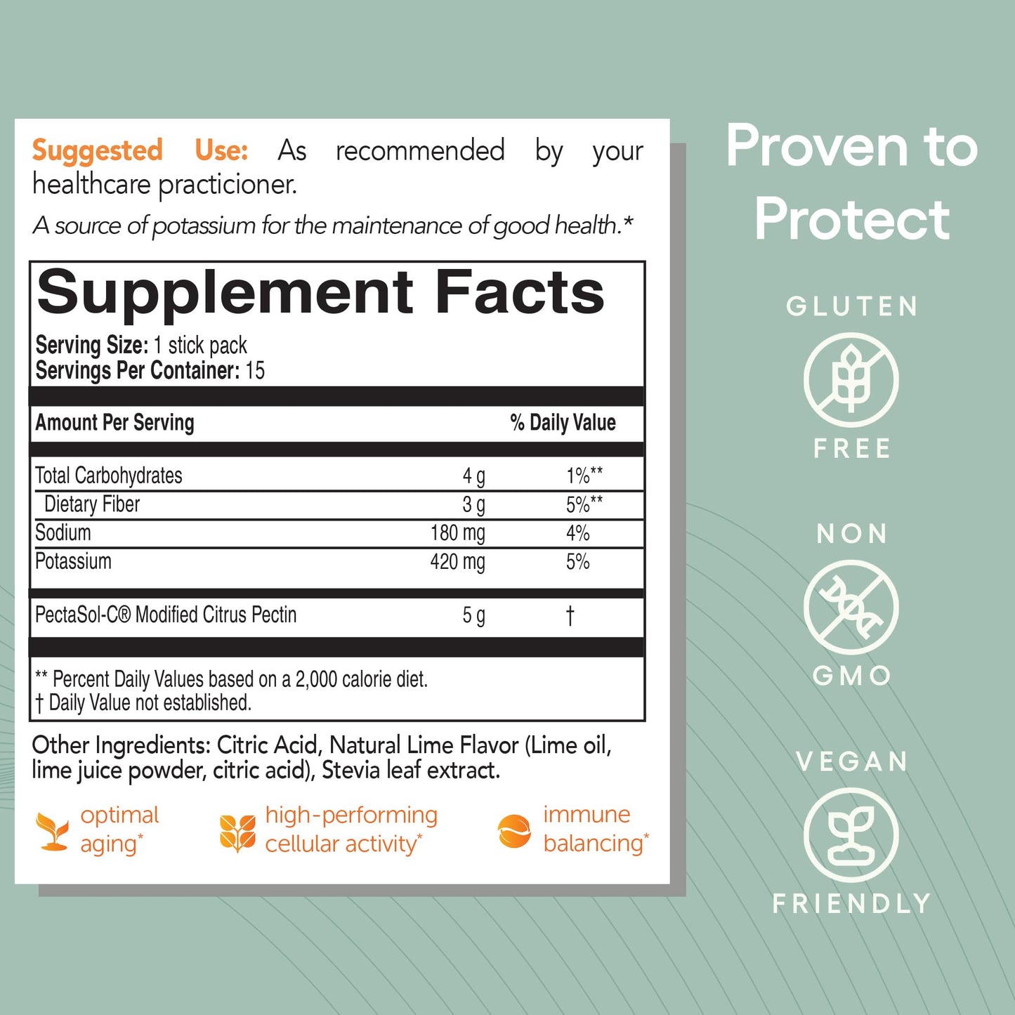 EcoNugenics PectaSol Modified Citrus Pectin – 184g Berry Powder – Total-Body Health Supplement to Support Immune System, Inflammation Response & Healthy Aging + Maintain Healthy Galectin-3 Levels
