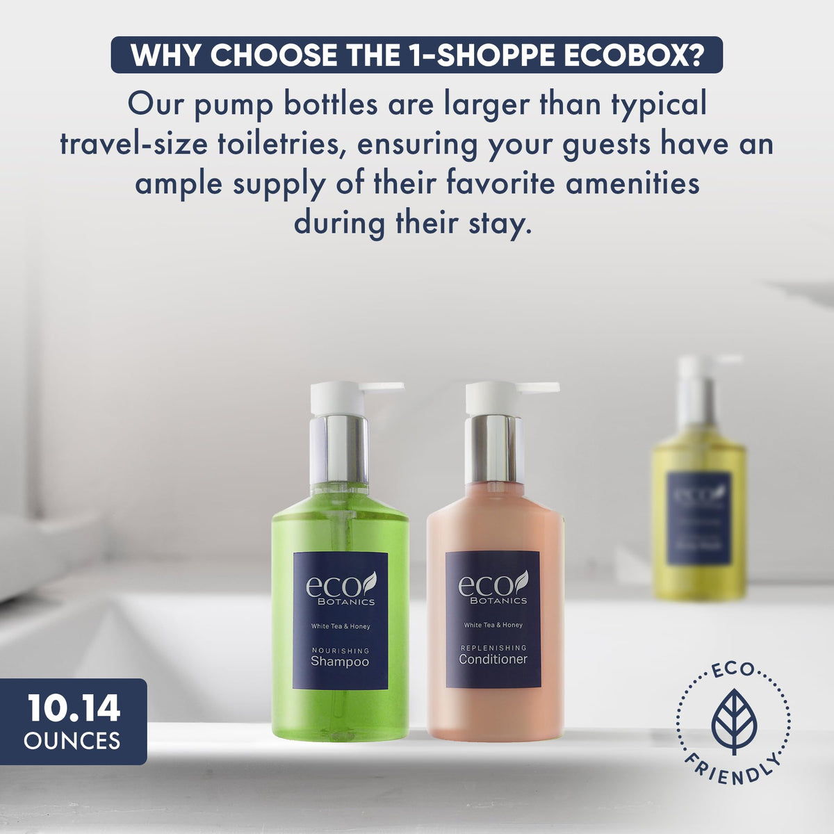 1-Shoppe Eco Botanics 20 Piece Ecobox All-In-Kit | White Tea and Honey Soap