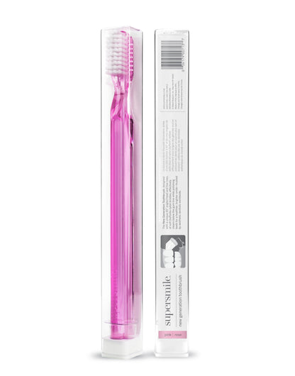 Supersmile New Generation 45° Toothbrush, Clear, Soft Dupont® Bristles