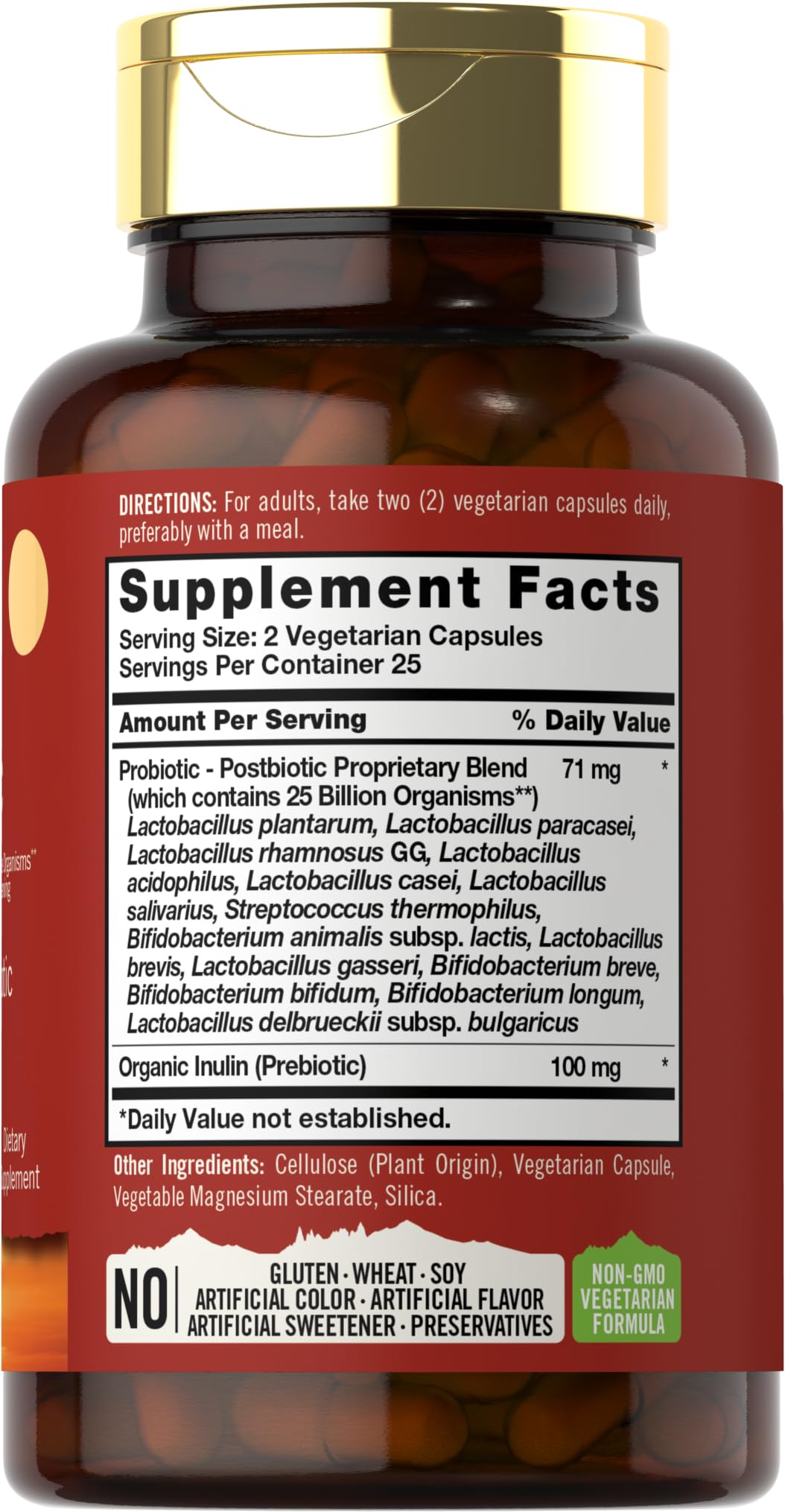 Carlyle Prebiotic, Probiotic & Postbiotic | 25 Billion CFU | 60 Powder Pills | Men and Women