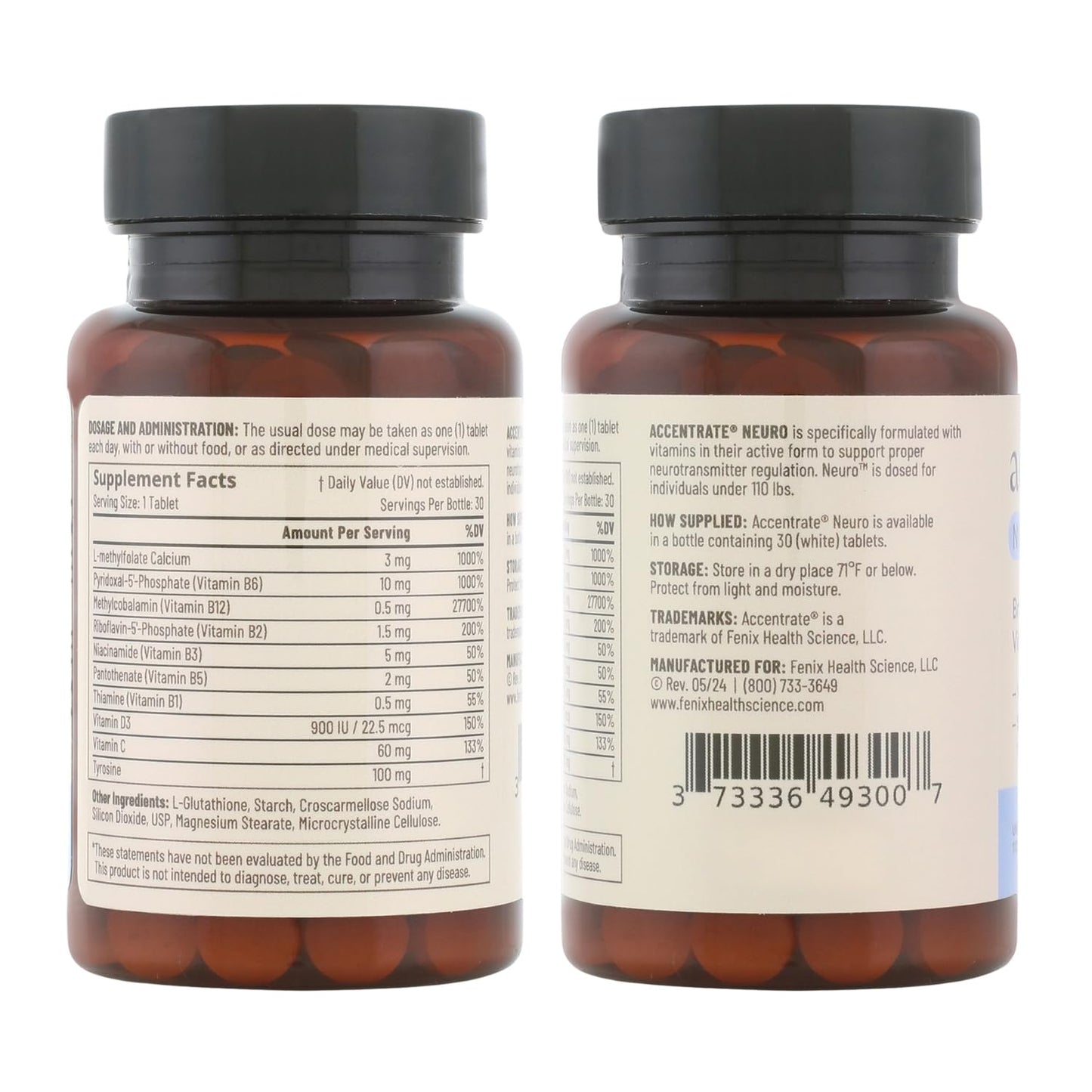 Accentrate Neuro - Brain Health, Methylated Vitamin B Complex, MTHFR | Every B vitamin already in its active form, so your body does not have to convert it first. Supports focus and mood.
