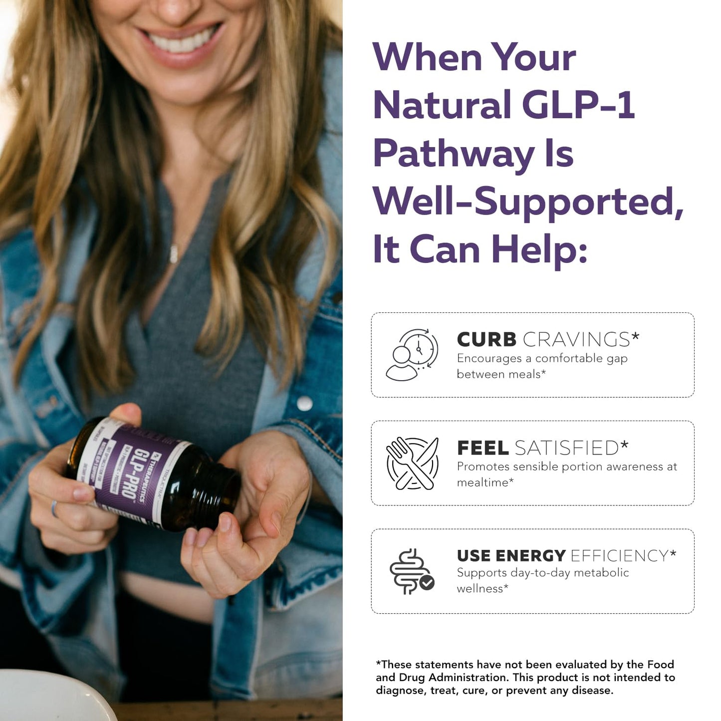 GLP-Pro™: Probiotic & Postbiotic Blend for Natural GLP-1 Support — Akkermansia MucT™, ButyraGen® Butyrate Generator & Spore Bacillus — Healthy Appetite, SCFA & Metabolic Balance — 30 Count