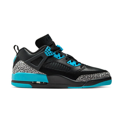 NIKE Jordan Spizike Low Men's Trainers Sneakers, Black Wolf Grey Gamma Blue, 12 US