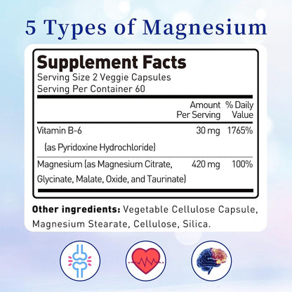 Potassium Citrate 1000mg & Magnesium Complex Supplement with 420mg Magnesium, Supplement Bundle for Support Heart, Muscle, Nerve, Bone Health