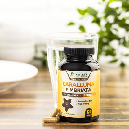 Pure Caralluma Fimbriata Extract Highly Concentrated 1200mg - Natural Endurance Support