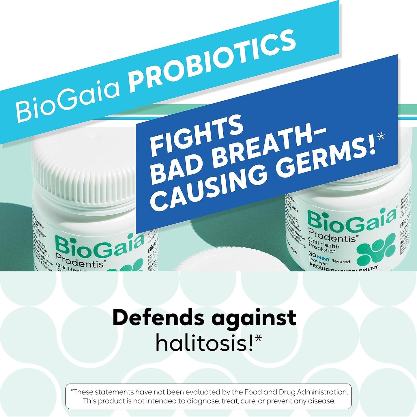 BioGaia Prodentis Oral Probiotics for Teeth & Gums and Bad Breath | Apple | Dental Hygienist-Recommended | Promotes Healthy Gums & Improves Oral Health | Fights Bad Breath | Dental Probiotic (3-Pack)