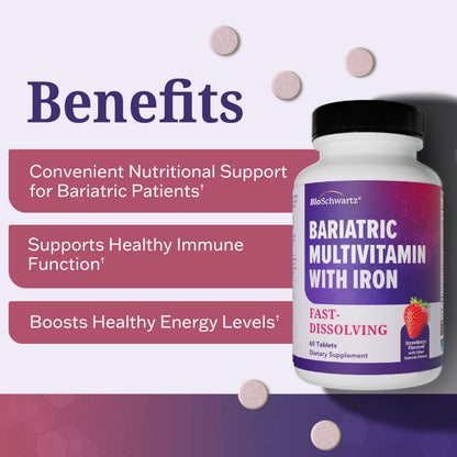 Bariatric D3 K2 Dissolvable Tablets - 90 Cherry-Strawberry Tablets