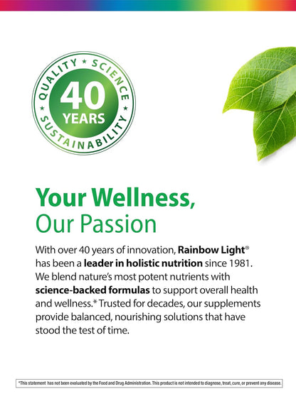 Rainbow Light Probiotic Gummies | 50 Count | Advanced Synbiotic with Prebiotic | for Men, Women & Children | Supports Digestive & Immune Health | Advanced Synbiotic with Prebiotic | for Men, Women & Children | Supports Digestive & Immune Health