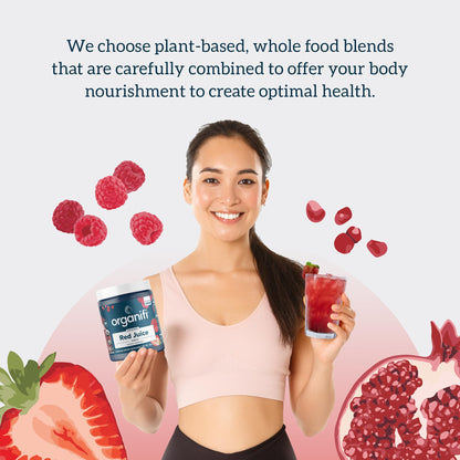 Organifi Red Juice - Natural Superfood Energy Boost - High in Antioxidants - Sweet-Berry