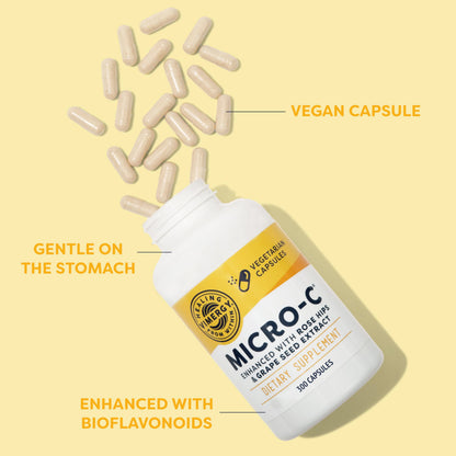 Vimergy Micro-C® Vitamin C Capsules – 500mg per Capsule, Supports Immune Health*, Promotes Collagen Production, Supports Healthy Bones*, Kosher, Vegan & Gluten-Free (90 Capsules)