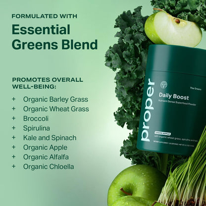 Proper Wellness Boost Bundle: Greens & Immune Support Drink Mixes for Energy, Digestion & Immunity