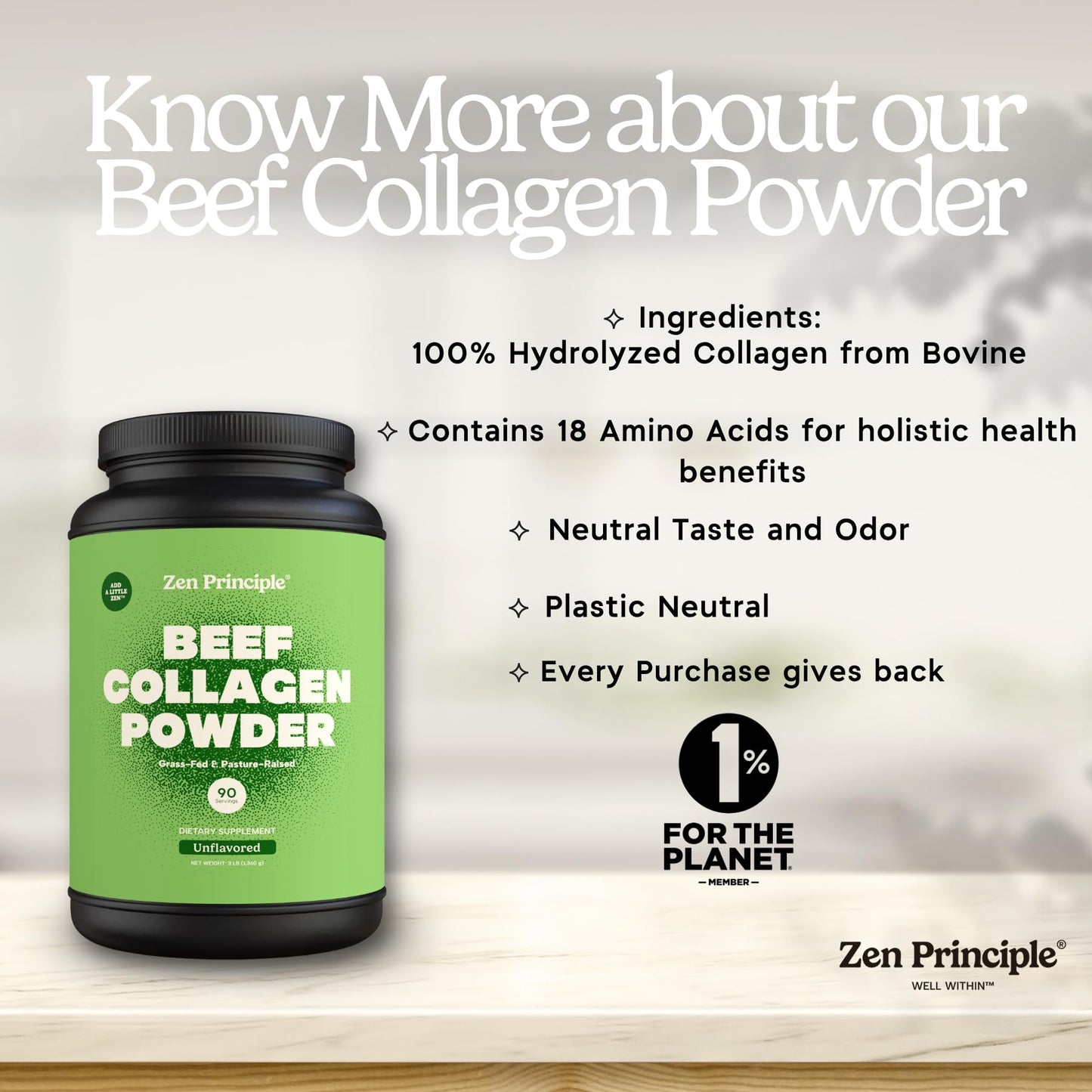 Grass-Fed Agglomerated Hydrolyzed Collagen Peptides 1.5 lb. Anti-Aging Protein for Healthy Hair, Skin & Joints. Paleo Friendly, GMO and Gluten Free, Pasture-Raised Bovine.