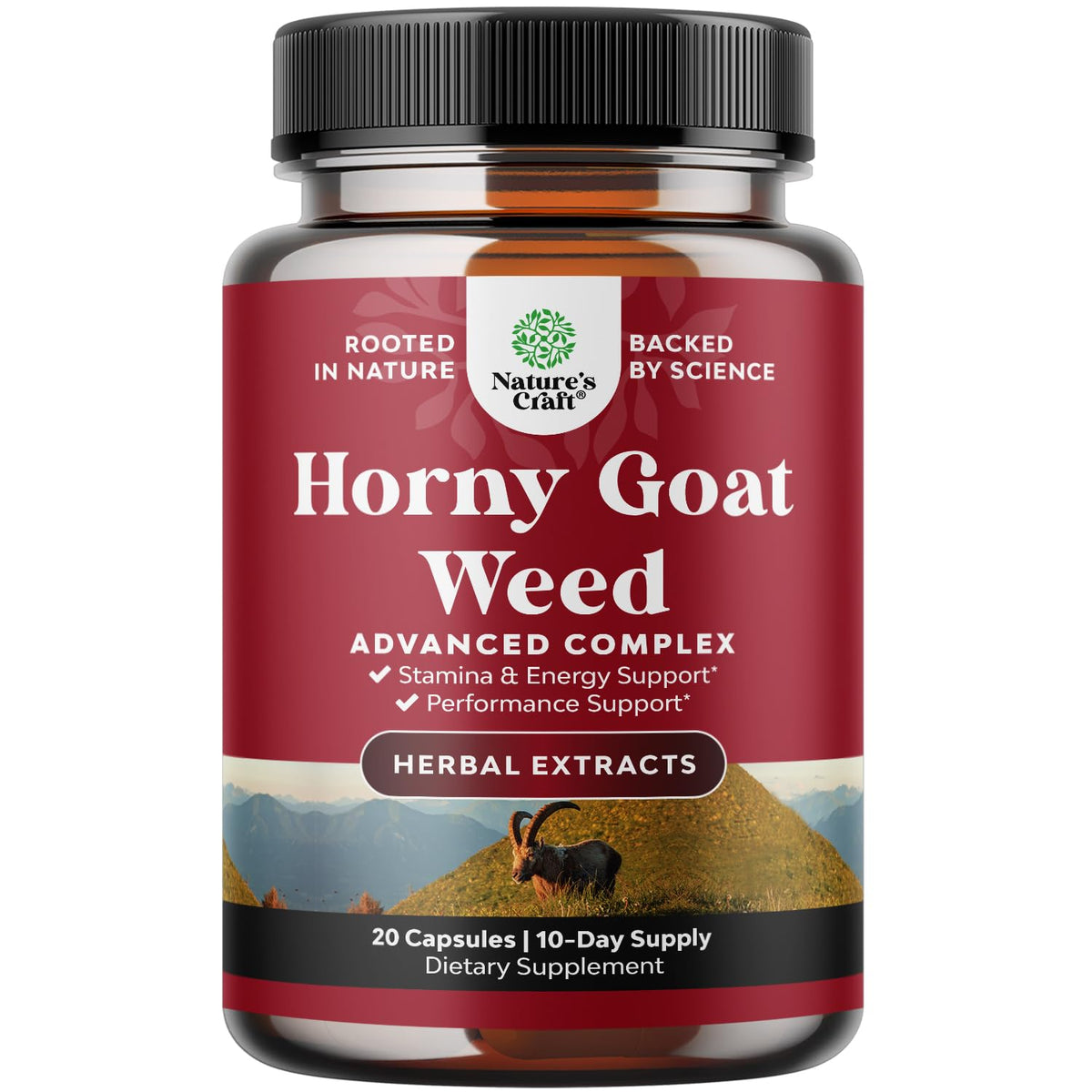 Horny Goat Weed for Male Enhancement - Extra Strength Horny Goat Weed for Men 