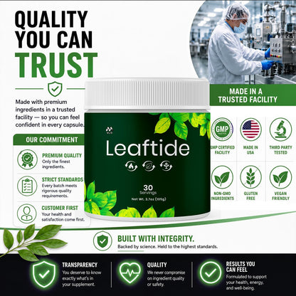 Leaftide Powder, Leaf Tide Weight Management Supplement Powder, 30 Servings
