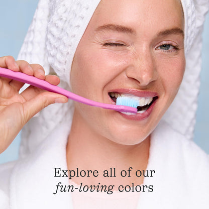 Cocobrush Ultra Soft Manual Toothbrush by COCOLAB, Cherry Blossom