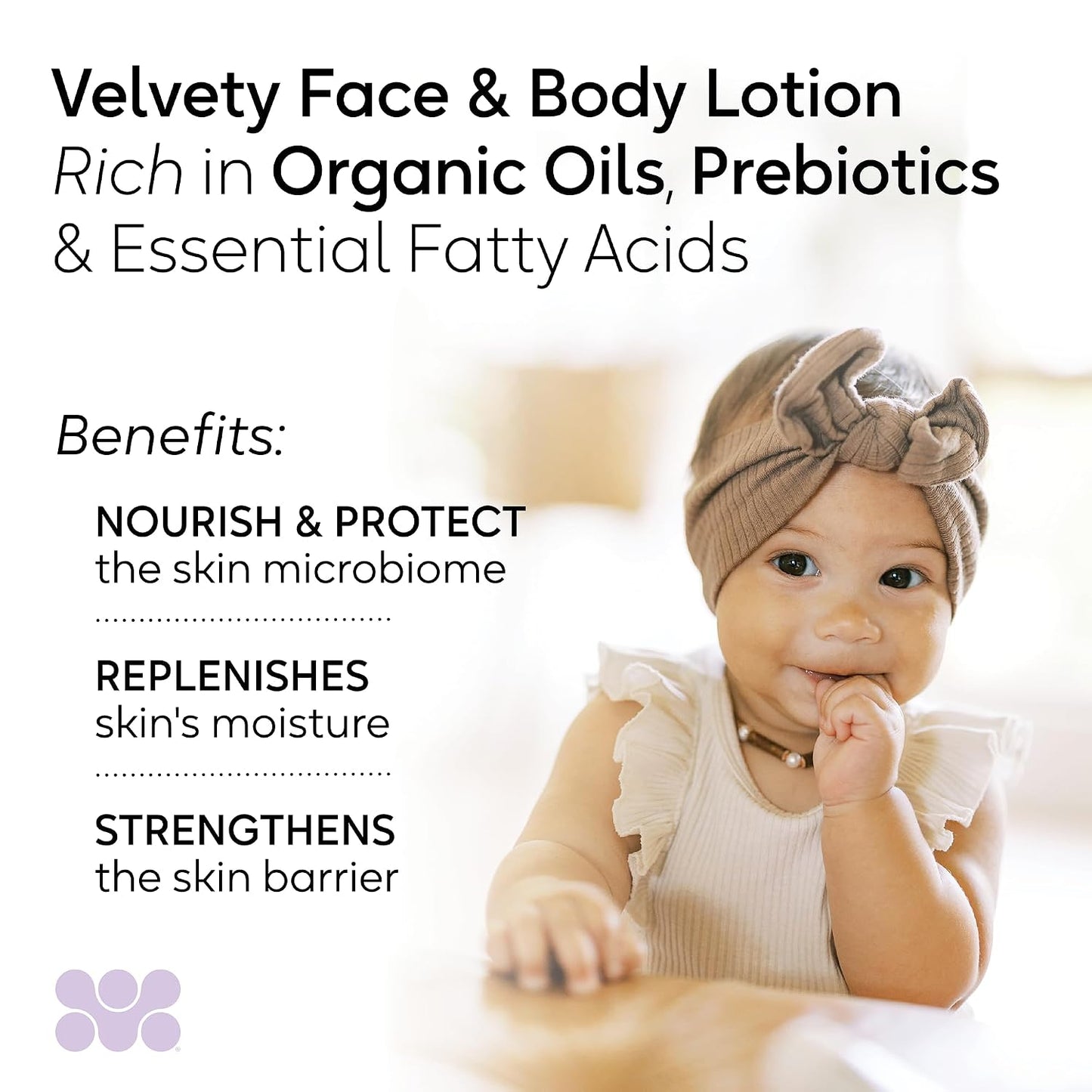 BioGaia Soothing Face & Body Lotion | Scandinavian Babies & Kids Skincare | Certified Microbiome-Friendly | Organic Oils & Omega Fatty Acids