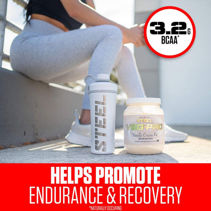 Steel Supplements Veg-PRO | Vegan Protein Powder, Vanilla Cream Pie | 25 Servings