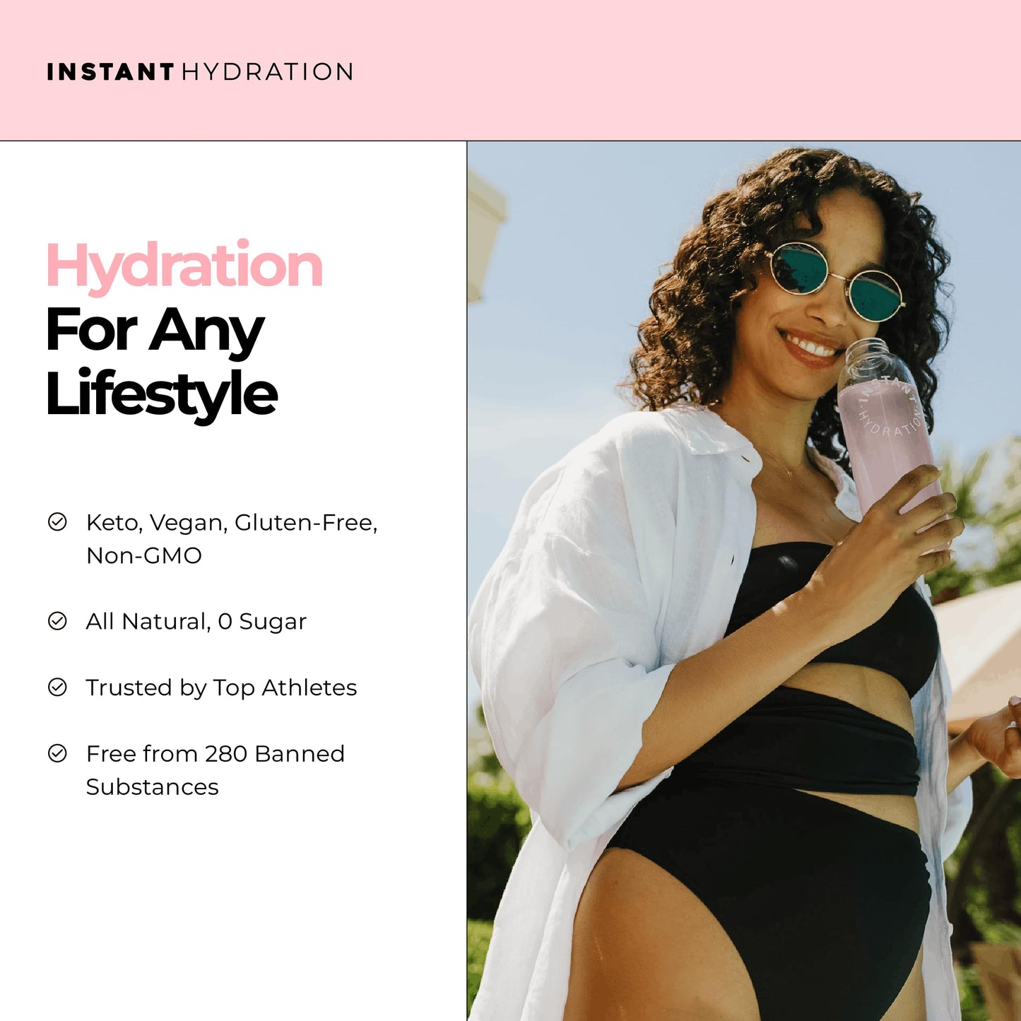 Instant Hydration Sugar Free Electrolytes Powder Packets Variety Pack - Watermelon, Raspberry, Lemon Lime Drink Mix & Travel Essentials with Magnesium and Potassium - Post Workout Recovery - 20 Sticks