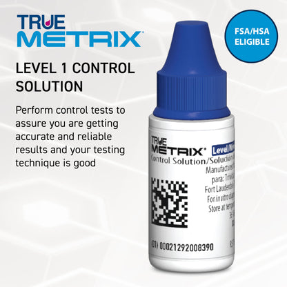 TRUE METRIX Control Solution Bundle, Level 1, 2, 3 Solutions | Solutions and TRUEplus Log Book, for Use with TRUE METRIX Blood Glucose Test Strips, Use to Confirm System Works Correctly