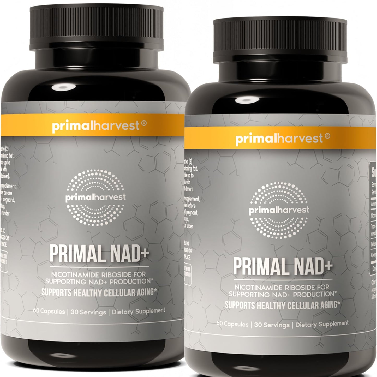 Primal Harvest NAD+ - Daily Vegan Supplement, Gluten & Dairy Free