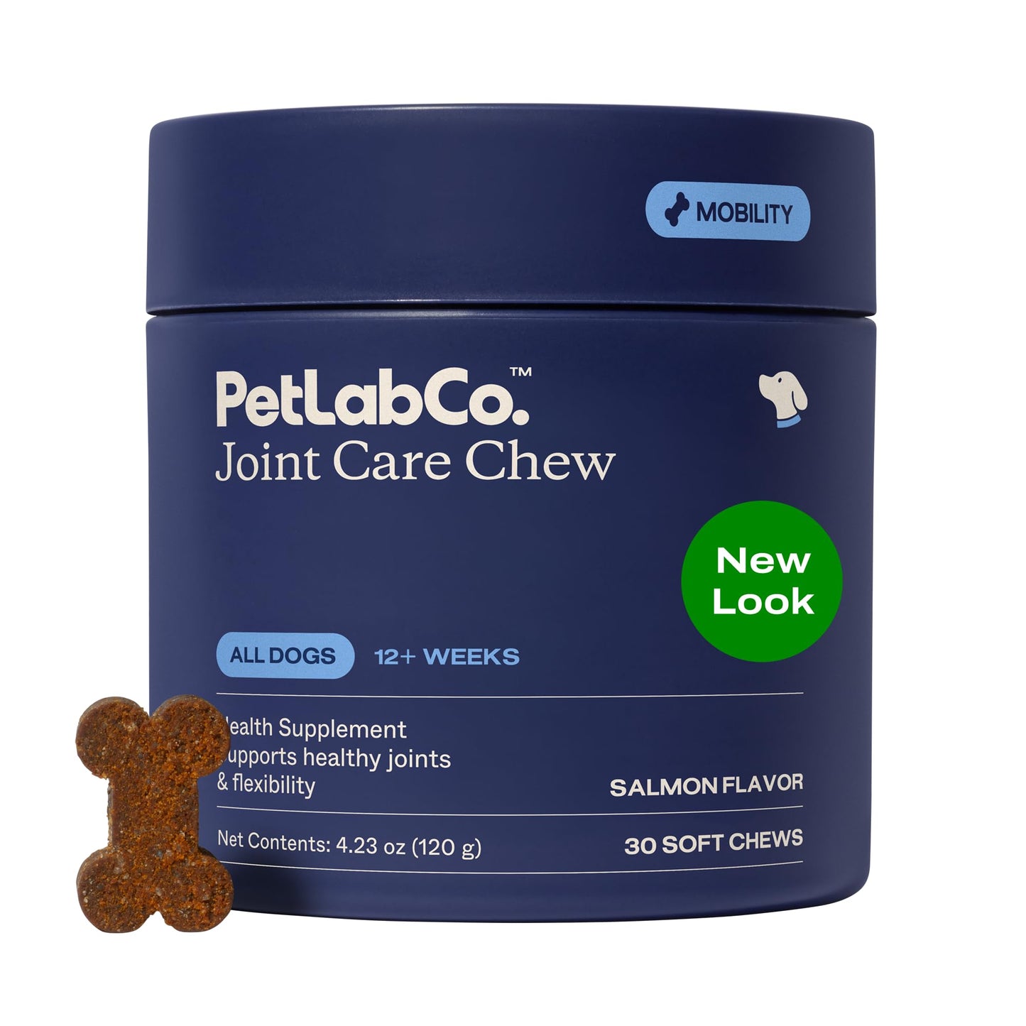 PetLab Co. Joint Care Chews for Dogs, 30 Soft Chews, Pork | Glucosamine, green-lipped mussel and omega-3s to support joint comfort, cartilage health and daily mobility