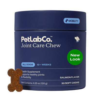 PetLab Co. Joint Care Chews for Dogs, 30 Soft Chews, Pork | Glucosamine, green-lipped mussel and omega-3s to support joint comfort, cartilage health and daily mobility