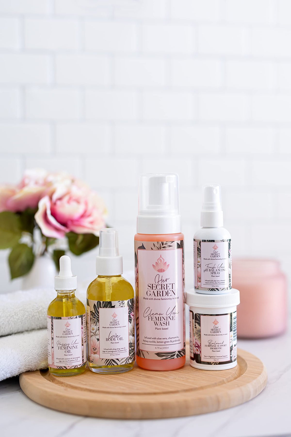 Her SECRET GARDEN Fresh Yoni - Feminine Spray 2oz, plant-based soothing mist all natural