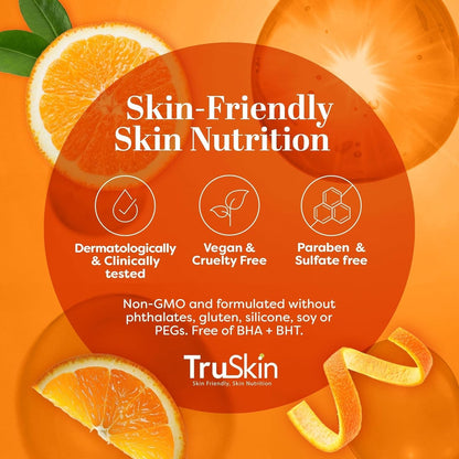 TruSkin Vitamin C Night Cream Brightening Face Moisturizer, 2 fl oz | Overnight Vitamin C cream with Vitamin B5, Aloe, MSM and Cocoa Butter hydrates for smoother, firmer-looking skin as you sleep